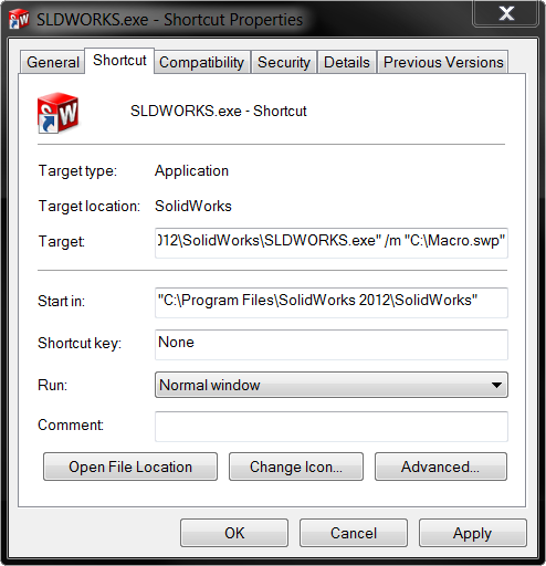 SolidWorks API startup SolidWorks API startup