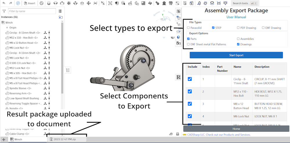 Assembly Export
